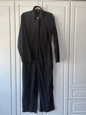 Dries Van Noten Women’s Black Cotton Utility Jumpsuit Sz Small fits Medium